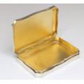 superba cutiuta Art Deco " snuff box ". argint emailat si aurit. Italia cca 1920